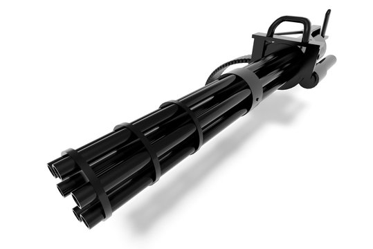 minigun quick-firing machine gun