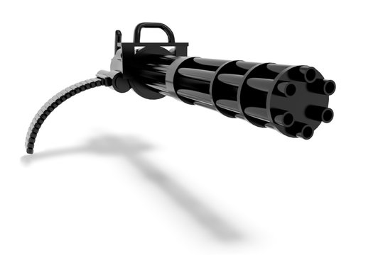 minigun quick-firing machine gun