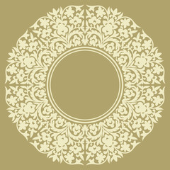 Round element for design. Can be used for wallpaper, background, surface textures.
