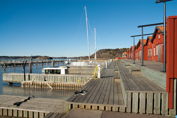 Harbor on the west coast in Sweden