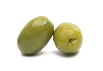 green olives isolated