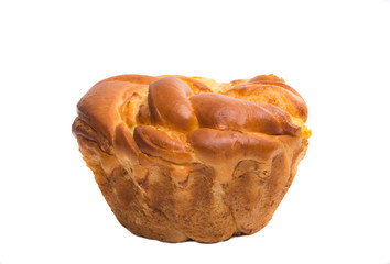 baked pastry isolated