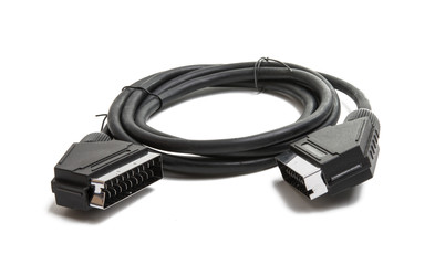 video scart cable isolated