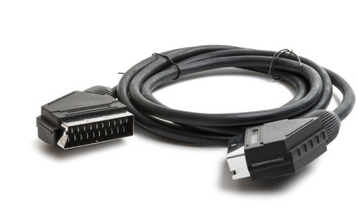 video scart cable isolated