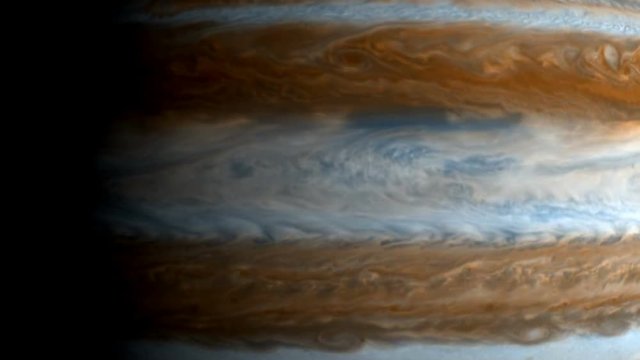 Jupiter in Space - Looping Rotation of Jupiter Surface in 4K