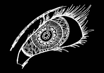 Hand drawn eye