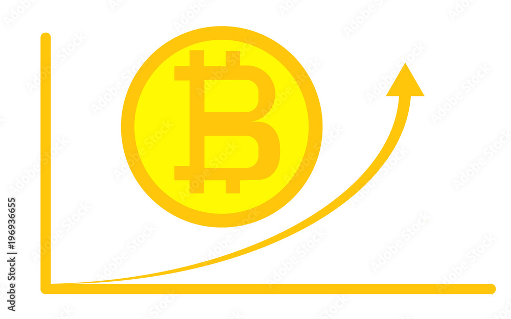 Poster digital bitcoin cryptocurrency. virtual money. cryptocurrency concept. golden coin with bitcoin sign