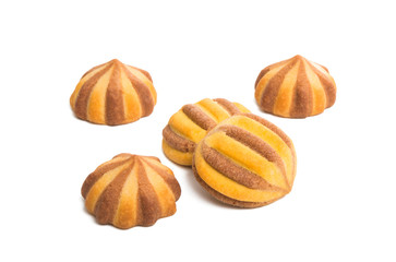 striped cookies isolated