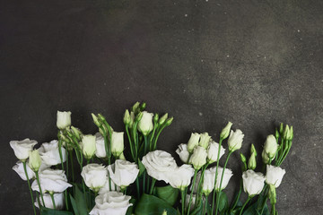 Greeting card white flowers