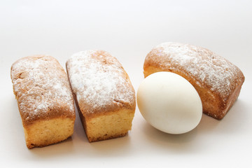 Cupcake with eggs