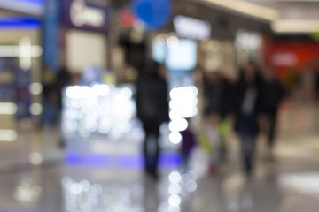 Blur store with bokeh Use As background