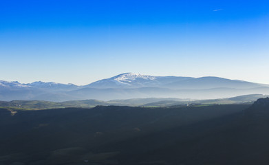 Naklejka na ściany i meble Views of Mount Gorbea, Spain