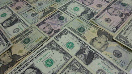 Dollar Bills Arragement Background. Photo Image