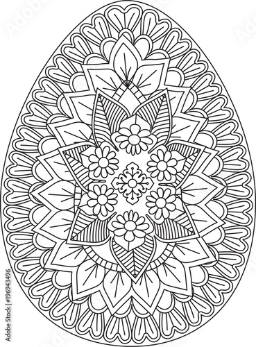 Download "Easter egg Mandala" Stock image and royalty-free vector ...