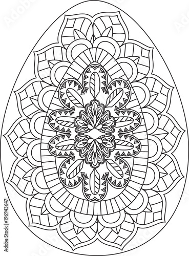 Download "Easter egg Mandala" Stock image and royalty-free vector ...