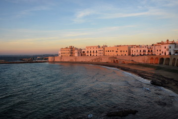 Harbour in Gallipoli, Italy