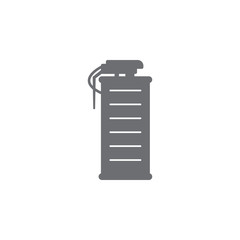 gas grenade icon. Simple element illustration. gas grenade symbol design template. Can be used for web and mobile