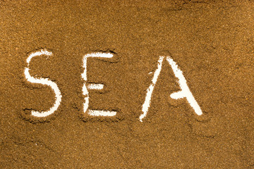 Inscription on the sea