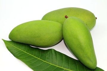 Fresh green sweet mango