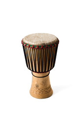 African djembe isolated on white background