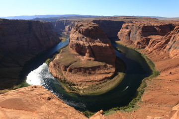 Horseshoe bend in the afternoon light