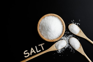 Sea Salt In Wooden Spoons