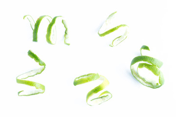 green lemon twist on white