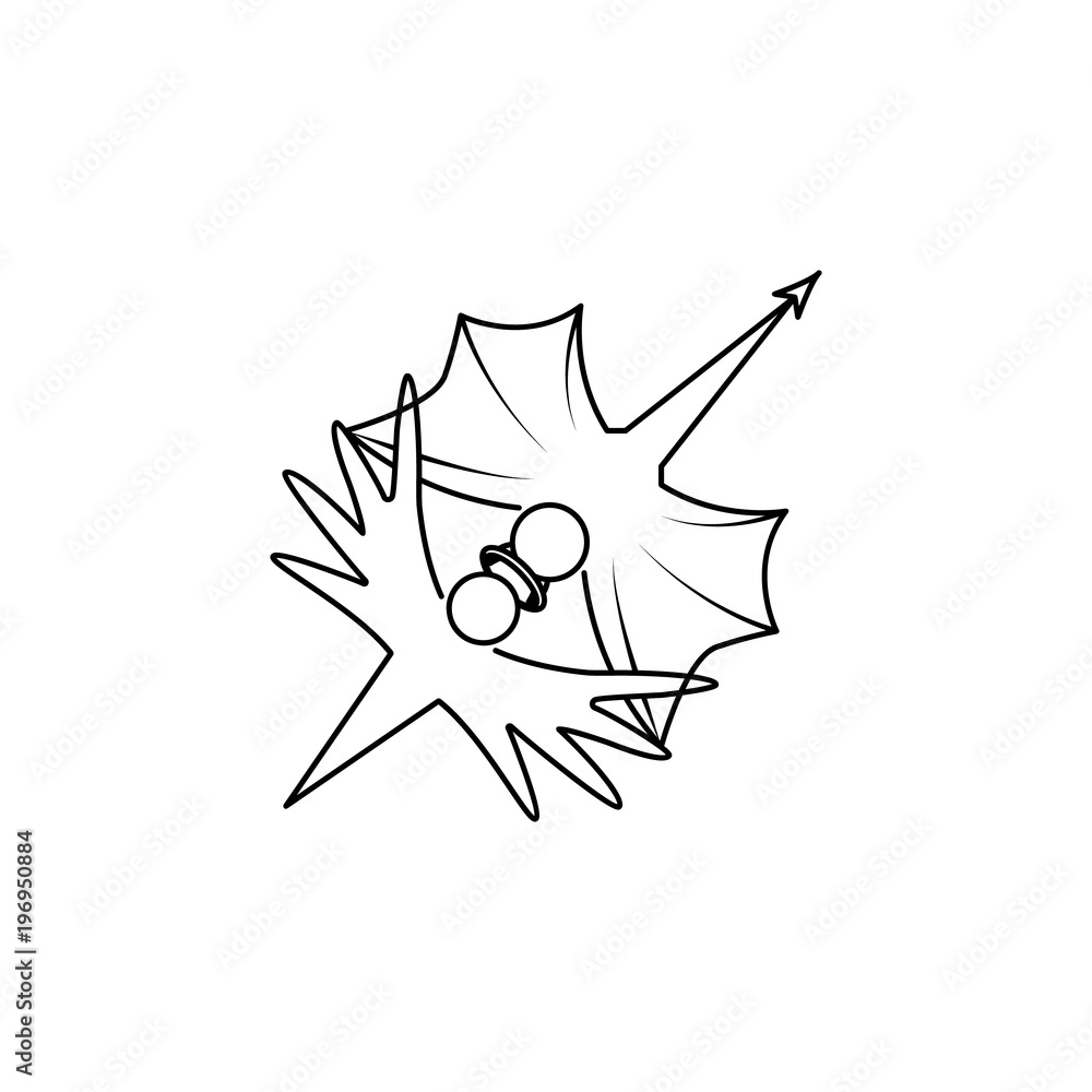 Aufkleber angel and demon icon. element of angel and demon icon for mobile concept and web apps. thin line ico