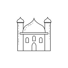mosque icon. Element of Arab culture icon for mobile concept and web apps. Thin line  icon for website design and development, app development. Premium icon