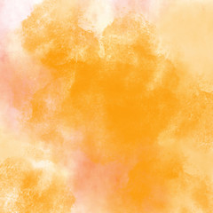 Image of Red, orange and yellow abstract watercolor painting textured background, fall, autumn backgrounds printed on Printed Glass Splashbacks