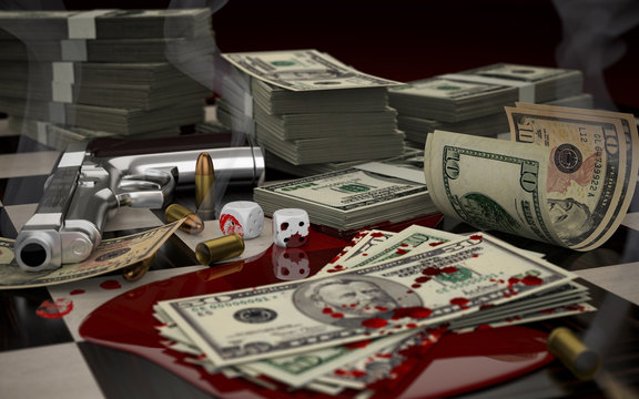 money and guns background