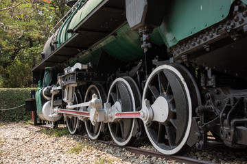 Vintage Steam engine locomotive train