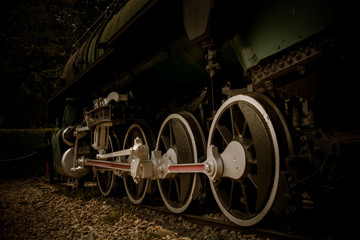Vintage Steam engine locomotive train