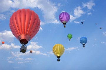 hot air balloons