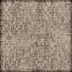 Brown grunge background. The texture of the old surface. Abstract pattern of cracks, scuffs, dust