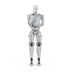 humanoid robot thinking