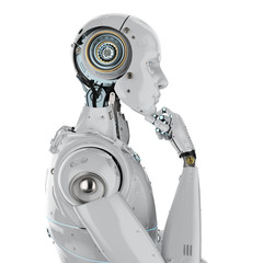 humanoid robot thinking