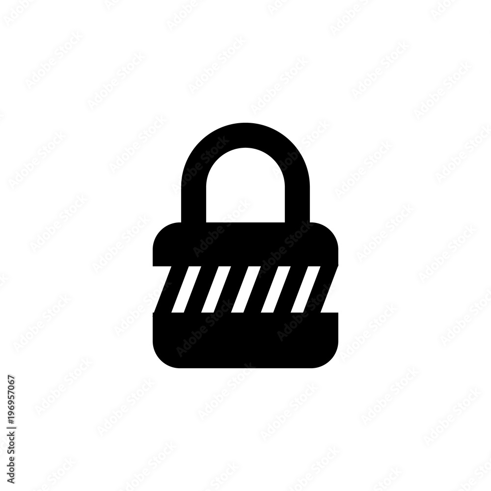 Poster lock icon. element of lock and key elements illustration. premium quality graphic design icon. signs