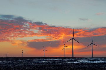 Wind Turbine Silhouette