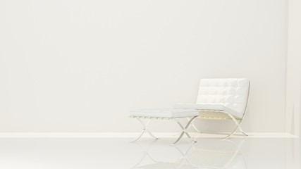 Artwork background interior relax space minimal japanese  3d rendering - white background  