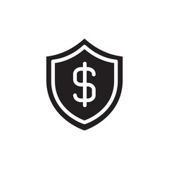 money security, financial security filled vector icon. Modern simple isolated sign. Pixel perfect vector  illustration for logo, website, mobile app and other designs