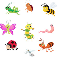 cute insect collection set
