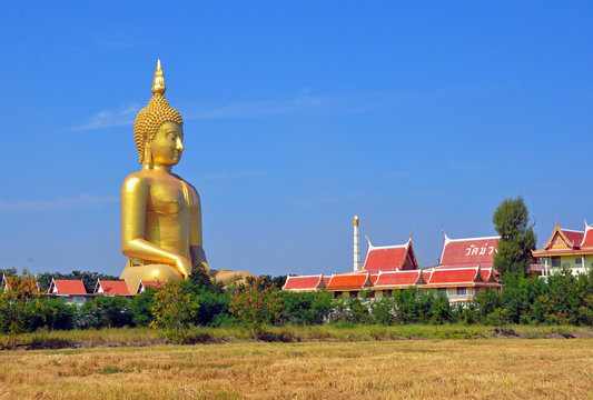 Buddha statue in Ang Thong Province,Thailand