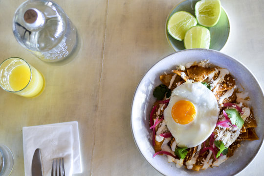 Mexican Breakfast Dish Chilaquiles