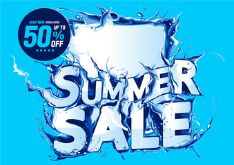 Vector Wallpaper. Summer Sale. you can place relevant content on the area.