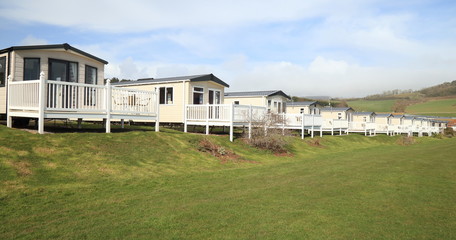 Static caravan park in Ladram Bay near Sidmouth in Devon