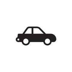 Naklejka premium sedan car filled vector icon. Modern simple isolated sign. Pixel perfect vector illustration for logo, website, mobile app and other designs