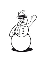 Schneemann winken