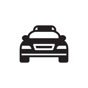 police car filled vector icon. Modern simple isolated sign. Pixel perfect vector  illustration for logo, website, mobile app and other designs