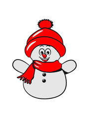Schneemann süss lustig kinder
